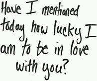 To be with you