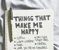 Things That Make Me Happy