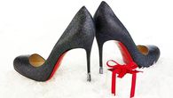 Black Glitter Party Pumps