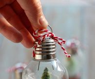 Mini Light Bulb Snow Globe Ornament