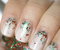 Simple Glitter Nail Art