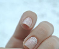Pretty Pastel Snowflake Nails