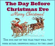 The day before Christmas Eve