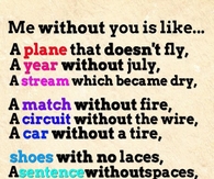 Me without you