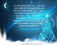 It's Christmas Eve