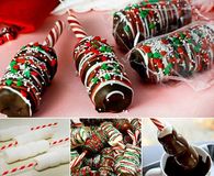 Chocolate Marshmallow Peppermint Sticks