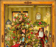Vintage Victorian Christmas Greeting Card