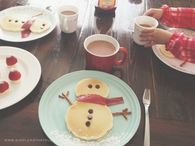 Snowman Pancakes