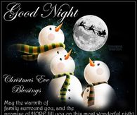 Good Night Christmas Eve Blessings
