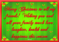 Merry Christmas Friends