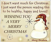 Wishing you a Merry Christmas