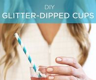 DIY Glitter Cups