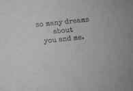 you and me