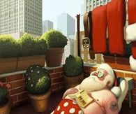 Santa on vacation