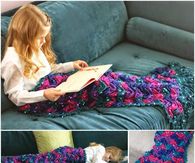 How to make a crochet mermaid blanket