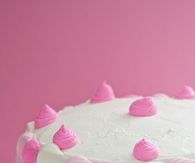 Pretty Pink and White Cake