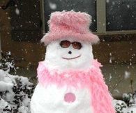 Pink Snowman