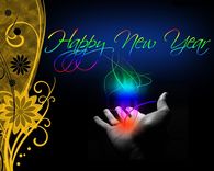 Colorful Happy New Year
