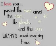 I love you
