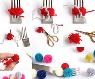 How to make small pom poms