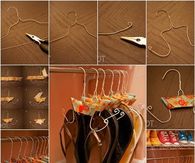 Creating flip flop hangers from wire hangers