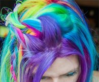 Rainbow hair