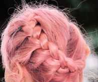 Pink braid wrap