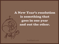 A new year's resolution 