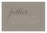 Father is a guiding light