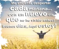 Me encanta despertar