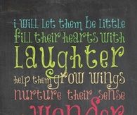 I will let them be little