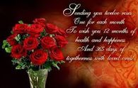 Sending you twelve roses, one for each month....Happy New Year