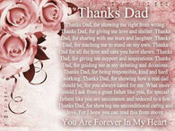 Thanks dad