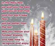 In the New Year, we wish you the best year you've ever had...Happy New Year