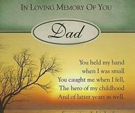 In loving memory of Dad