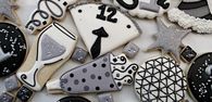 Black & White New Year's Eve Cookies
