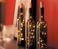 Wine Bottle Lights for New Years Eve