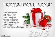 Let's welcome the New Year, Let's bring all hopes together....