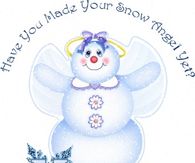 Hello Have you made your snow angel yet?