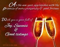 Wish you a year full of Joy, Success & Good Tidings