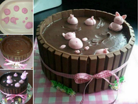 How to make a pigs in a mud cake 