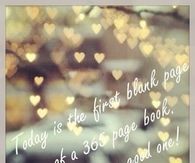 Today is the first blank page