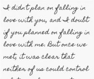 Falling in love with you