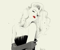 Black and White Fashion Illustration