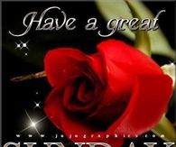 Have a great Sunday
