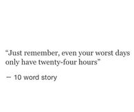 Just remember