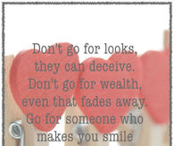 Go For Who Makes You Smile