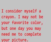 I consider myself.....