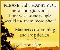 please and thank you