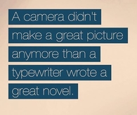 A camera didnt